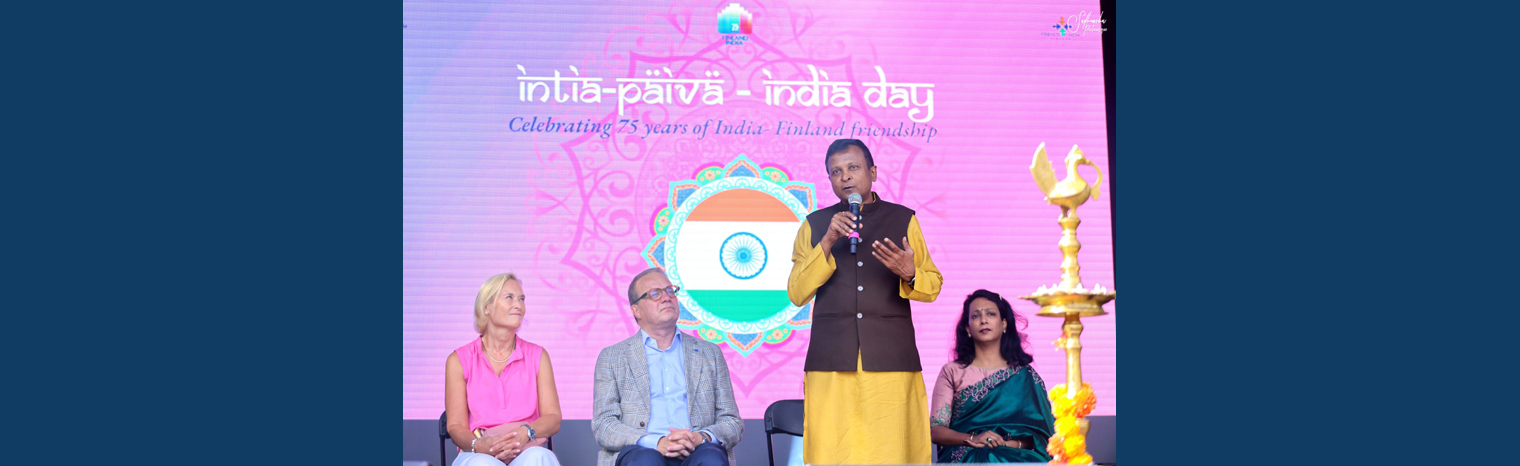 Celebrating India Day 2024 showcasing the Indian culture/cuisine at Meripuisto, Helsinki. 