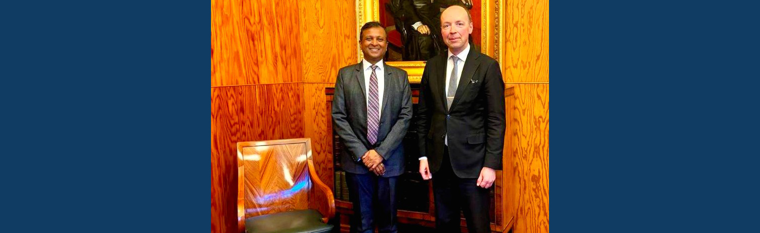 Ambassador Hemant H. Kotalwar called on the Speaker of Finnish Parliament Mr. Jussi Halla-aho.